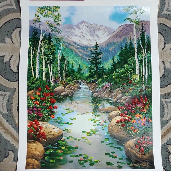 Schaefer Miles Colorful Mountain Stream Art Print